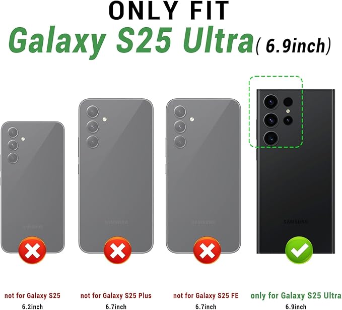 SUANPOT Compatible with Samsung Galaxy S25 Ultra Wallet case with RFID Blocking Credit Card Holder,Flip Book PU Leather Protective Cover Women Men for Samsung S25 Ultra Phone case Blue Green