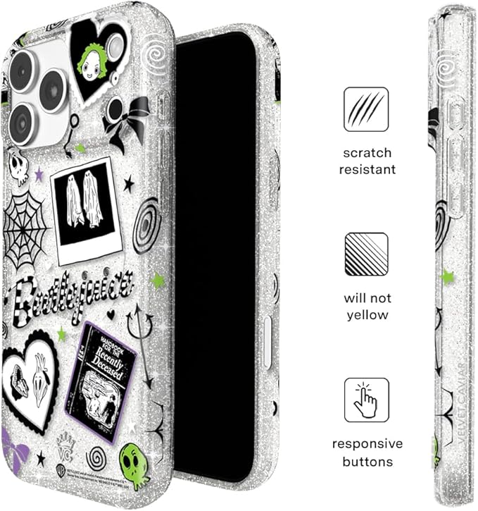 VELVET CAVIAR Case for iPhone 17 Pro Max | Compatible with MagSafe | 10ft Drop Tested | Protective Designer Cases | Beetlejuice Ghost with The Most