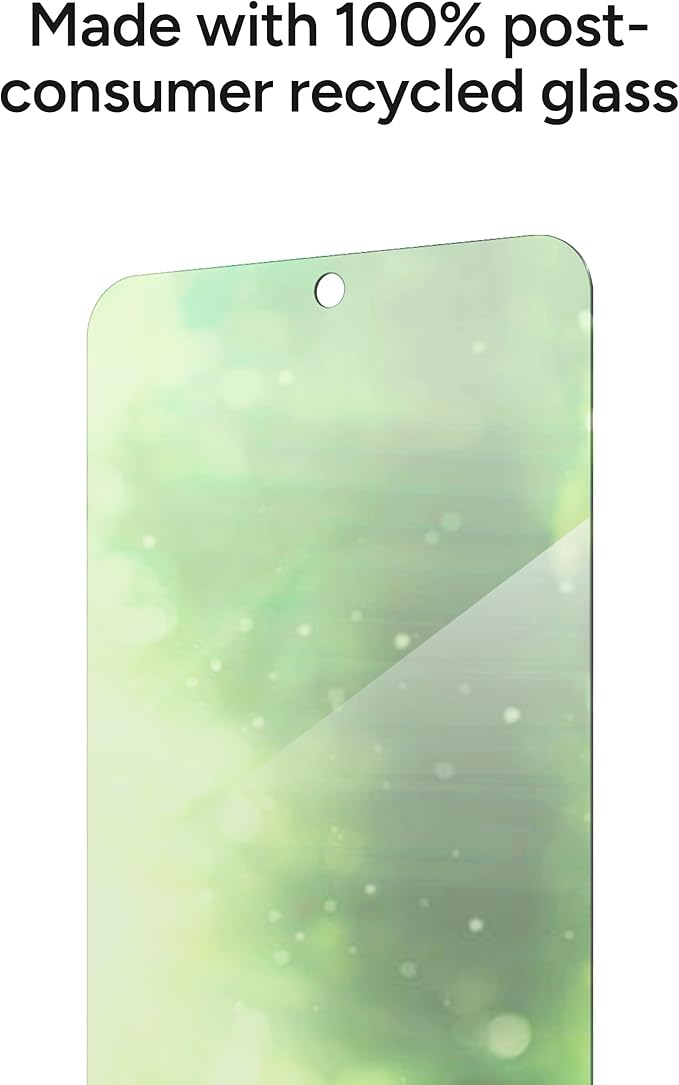 ZAGG Glass+ Samsung Galaxy S25/ S24 Screen Protector – Extreme Impact & Shatter Protection, Scratch-Resistant, Smudge-Resistant, Fingerprint Scanner Compatible, InvisibleShield, Easy Installation