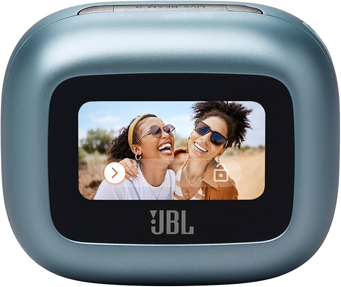 JBL Live Beam 3 - True Wireless Noise-Cancelling Closed-Stick Earbuds, 48Hrs Total Playback, Wireless Charging, 6 Mics for Perfect Calls, Multi-Point Connection, IP55 Waterproof and dustproof (Blue)