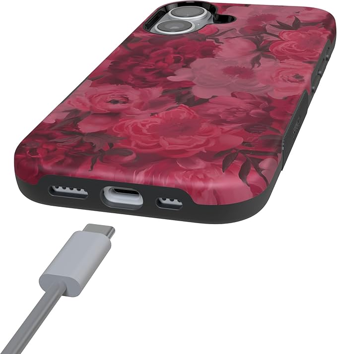 Casely iPhone 17 Case | Romance Novel | Moody Floral | Compatible with MagSafe | Bold Protective Design