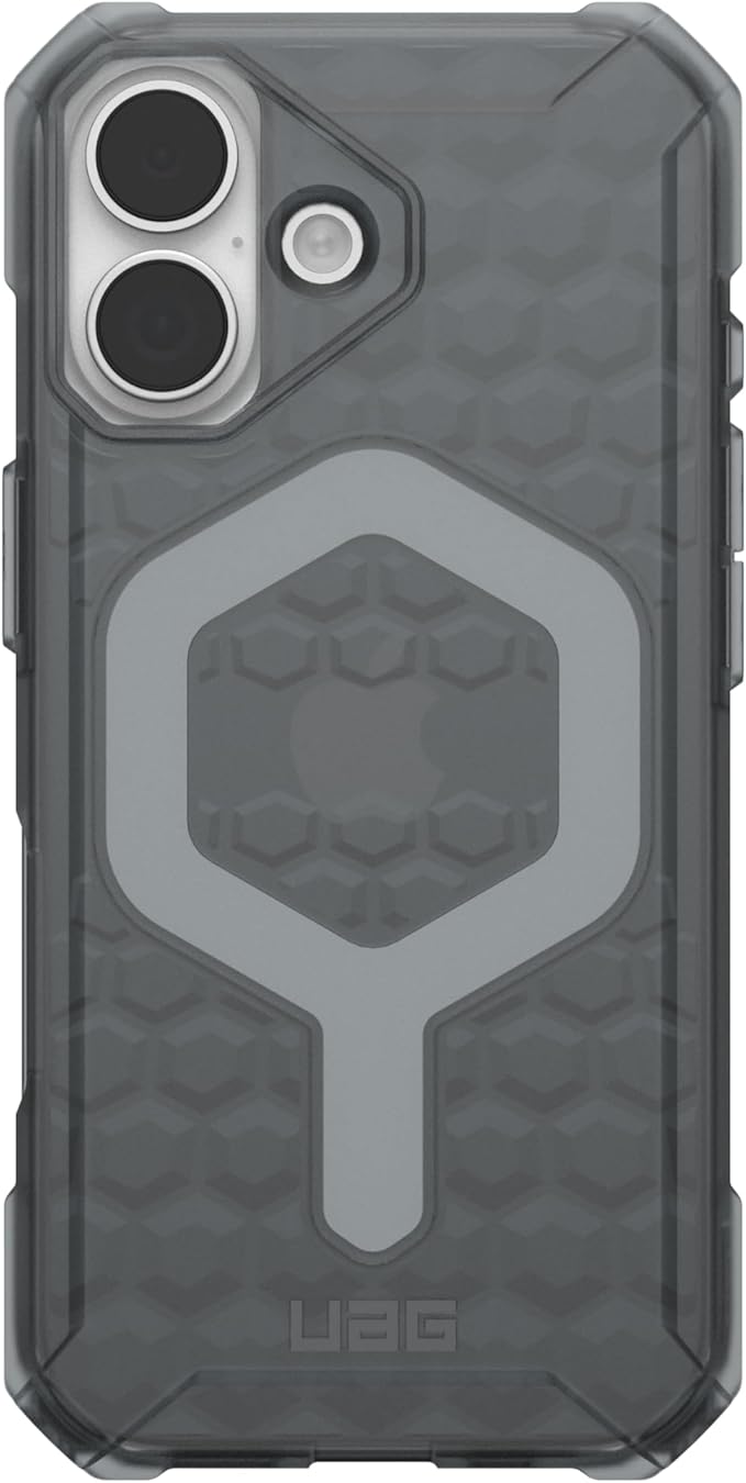 URBAN ARMOR GEAR UAG Designed for iPhone 17 Case Essential Armor - Compatible with MagSafe Translucent Military Grade Protective Cover, Ash
