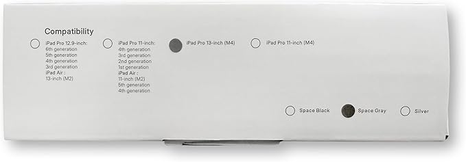 LULULOOK [Upgrade] Magnetic Wireless Charging Stand for iPad Pro 13" M4 Only, Aluminium Alloy iPad Stand for Desk with Foldable Long Arm, 360° Adjustable Tablet Holder with 2M USB C Cable