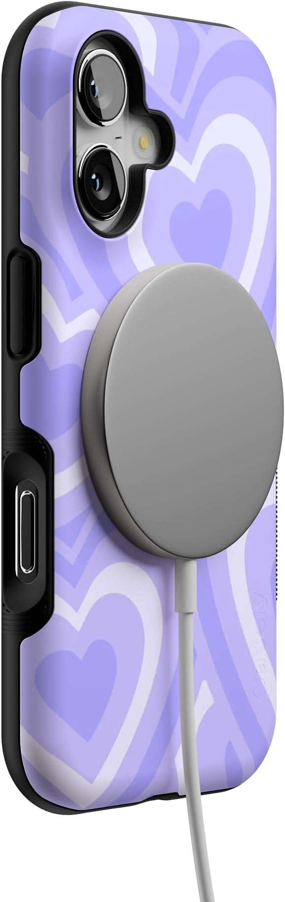 Casely iPhone 17 Case | Love Song | Lavender Heart | Bold Protective Design | Compatible with MagSafe