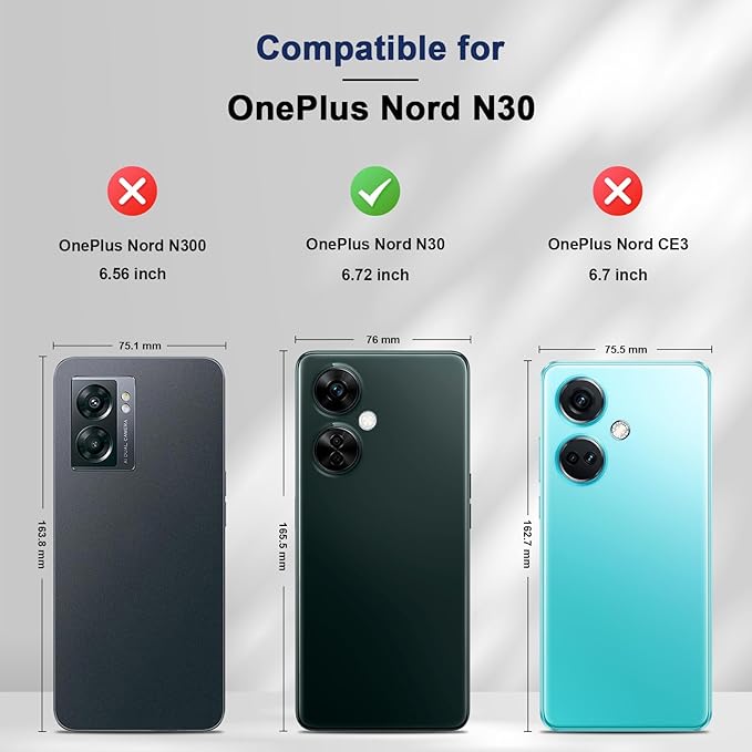 Jasonyu Flip Wallet Case for OnePlus Nord N30 5G,Leather Magnetic Folio Cover with Card Holder,Kickstand - TPU Shockproof Durable Protective Phone Case,Blue