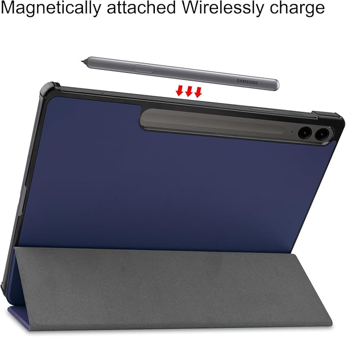 Smart Case for Samsung Galaxy Tab S10 Lite / S10 FE / S9 FE 10.9-Inch, Ratesell Lightweight Trifold Stand Smart Case Cover with Auto Wake/Sleep Navy Blue