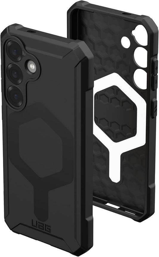 URBAN ARMOR GEAR UAG Designed for Samsung Galaxy S25 Case 6.2" Essential Armor - Compatible with Magnetic Charging Rugged Military Drop Tested Anti-Slip Protective Cover, Black