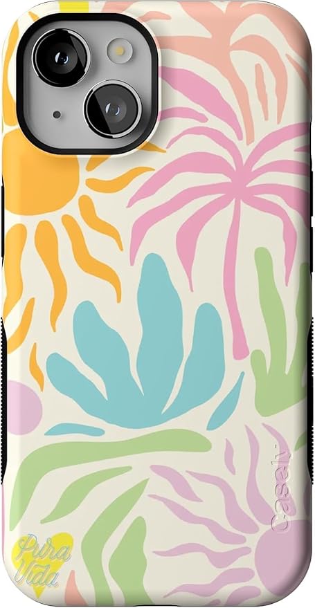 Casely iPhone 14 Case | Oasis | Pura Vida Floral | Compatible with MagSafe | Bold Protective Design
