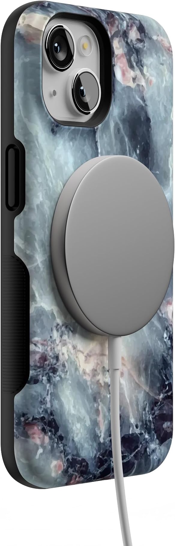 Casely iPhone 14 Case | Blue Marble | Compatible with MagSafe | Bold Protective Design