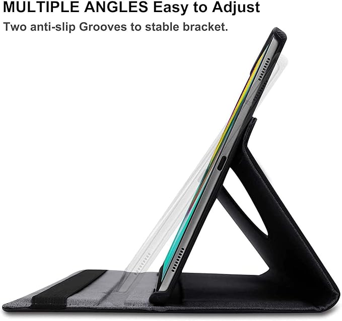 Case for Samsung Galaxy Tab A9+/A9 Plus 11'' 2023 (SM-X210/X216/X218), 360 Degree Rotating Stand Case Smart Protective Cover, with Stylus Pen,Screen Film (Black)