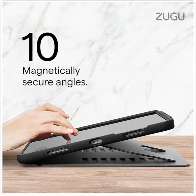 Zugu Case for iPad Pro 13 (M4) 2024, Slim Protective Cover with Apple Pencil Holder, Auto Wake/Sleep, Multiple Viewing Angles, iPad Pro 13 Inch Cover, Phone Protectors, Sand