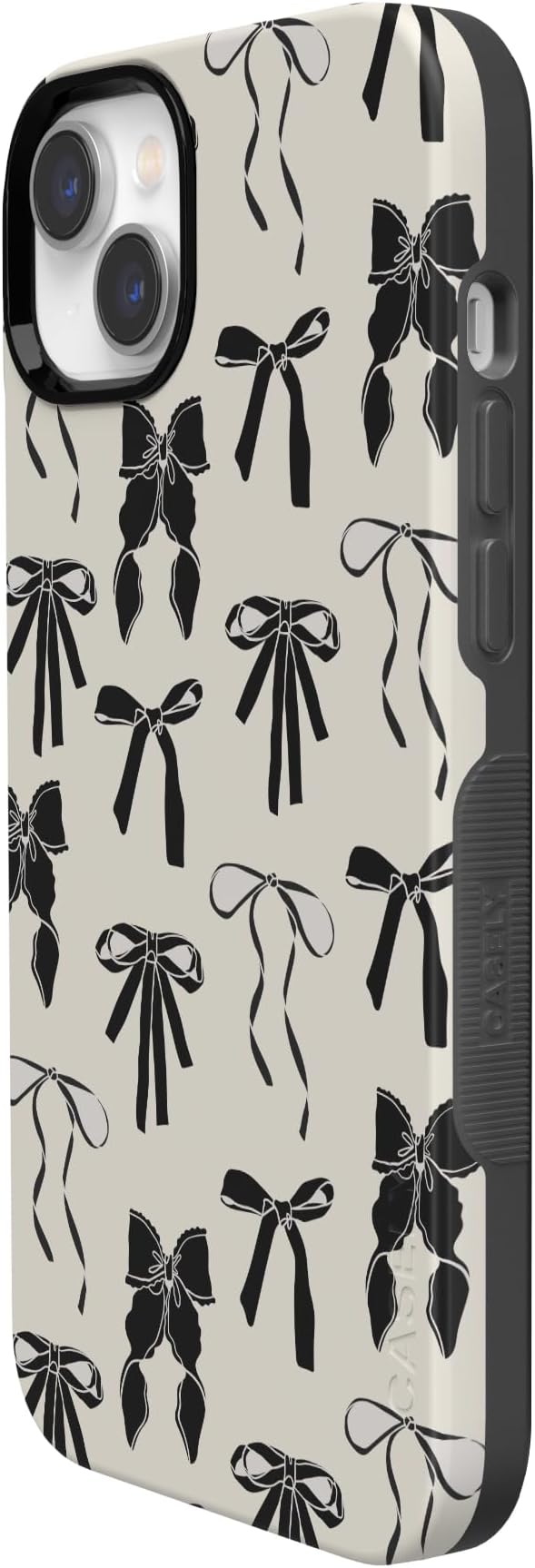 Casely iPhone 14 Case | Goth Girlie | Black Bows Coquette | Compatible with MagSafe | Bold Protective Design