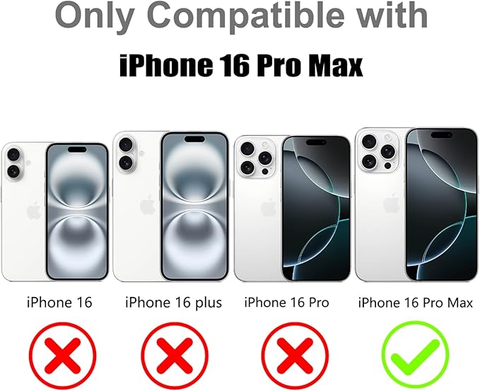 MOWIME Magnetic Case for iPhone 16 Pro Max [Compatible with Magsafe] [Cute Fashion Fluorescent Design] [1 Screen Protector] Slim Translucent Matte Cover for iPhone 16 Pro Max 6.9" 2024, Purple