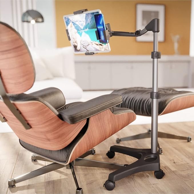 LEVO G2 Essential Tablet Floor Stand Tablet PCs, iPads, iPad mini, New iPad Pro, Galaxy, Nexus, Xoom, Surface Pro, Miix, Nook, Fire, and Other Tablets and e Readers Black Color