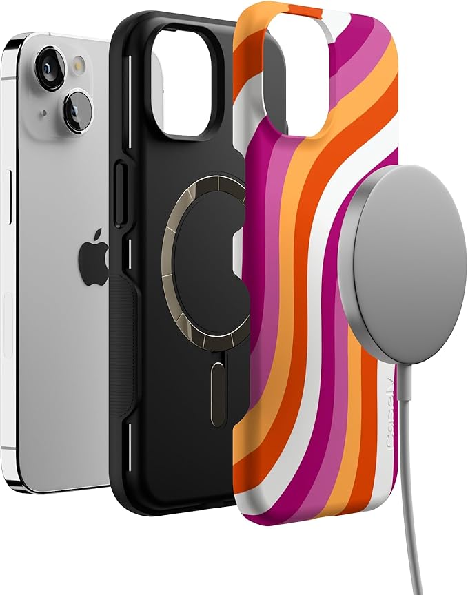 Casely iPhone 14 Case | All for Love | Pride | Compatible with MagSafe | Bold Protective Design