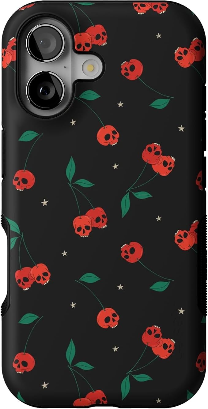 Casely iPhone 17 Case | Sweet Revenge | Cherry Skulls | Bold Protective Design | Compatible with MagSafe