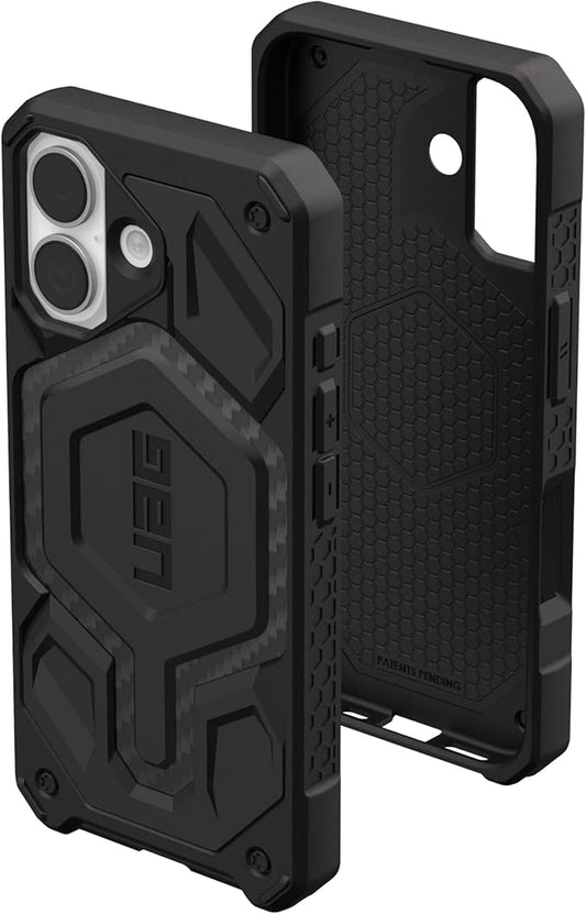 URBAN ARMOR GEAR UAG Designed for iPhone 17 Case Monarch Pro - Compatible with MagSafe Military Grade Protective Cover, Carbon Fiber
