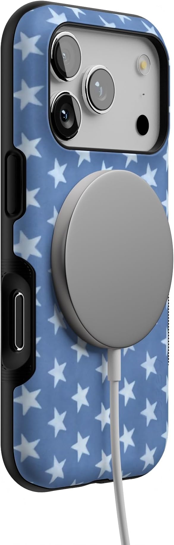 Casely iPhone 17 Pro Case | Coastal Blues | Denim Stars | Bold Protective Design | Compatible with MagSafe