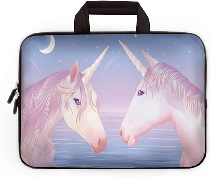 11" 11.6" 12" 12.1" 12.5" inch Laptop Carrying Bag Chromebook Case Notebook Ultrabook Bag Tablet Cover Neoprene Sleeve Fit Apple MacBook Air Samsung Google Acer HP DELL Lenovo Asus(Two Unicorns)