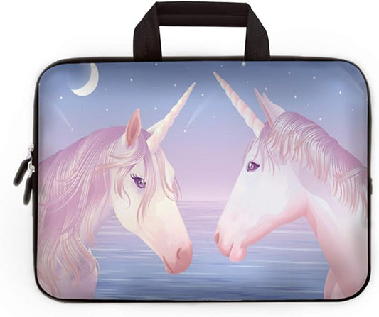 11" 11.6" 12" 12.1" 12.5" inch Laptop Carrying Bag Chromebook Case Notebook Ultrabook Bag Tablet Cover Neoprene Sleeve Fit Apple MacBook Air Samsung Google Acer HP DELL Lenovo Asus(Two Unicorns)