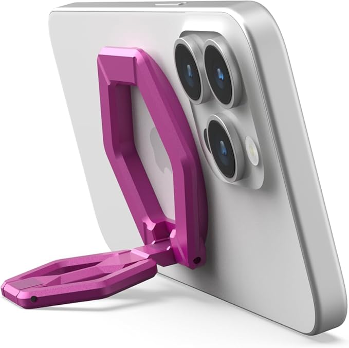 URBAN ARMOR GEAR UAG Magnetic Phone Ring Stand Compatible with MagSafe Magnet, Removable Metal Finger Ring Grip & 360 Rotation Adjustable Kickstand for iPhone 17, Galaxy S25, Orchid Pink