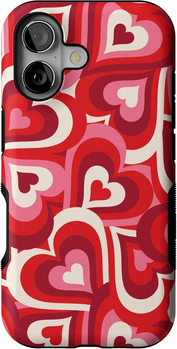 Casely iPhone 17 Case | Love Song Remix | Ombre Hearts | Bold Protective Design | Compatible with MagSafe