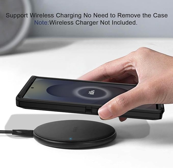 for Samsung Galaxy S25 Ultra Case Heavy Duty Protective Shockproof Dropproof 3-Layer Full Body Protection [Without Screen Protector] Tough Rugged Case for Galaxy S25 Ultra,Black