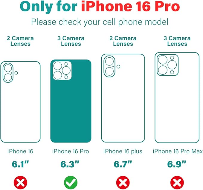 Compatible with iPhone 16 Pro Case with Invisible Magnetic Ring Stand [Compatible with Magnetic] [Military Drop Protection] Shockproof Slim Hard Back Soft Edge Pro Case 6.3 Inch, Blue