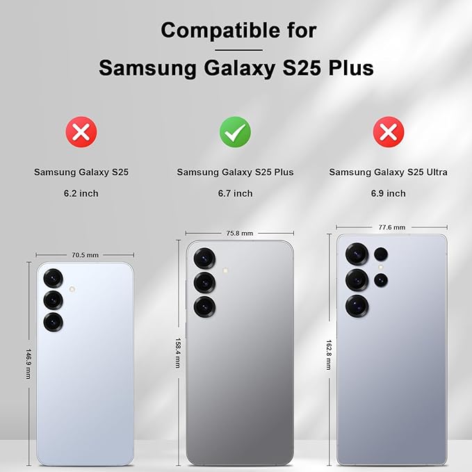 Jasonyu Flip Wallet Case for Samsung Galaxy S25 Plus/S25+,Leather Magnetic Folio Cover with Card Holder,Kickstand - TPU Shockproof Durable Protective Phone Case,Black