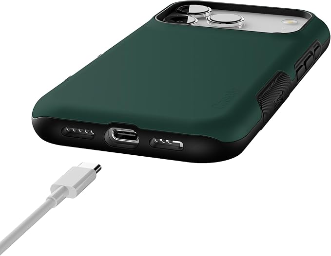 Casely iPhone 17 Pro Case | The Boyfriend Collection | Forest Green | Bold Protective Design | Compatible with MagSafe