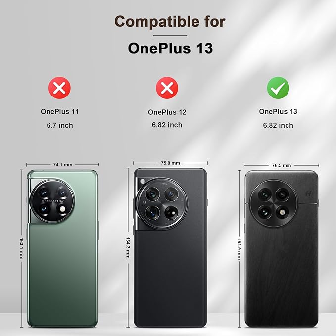 Jasonyu Flip Wallet Case for OnePlus 13 5G,Leather Magnetic Folio Cover with Card Holder,Kickstand - TPU Shockproof Durable Protective Phone Case,Brown