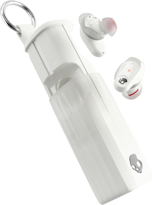 Skullcandy Method 360 ANC Wireless Earbuds, Sound by Bose, Bluetooth Headphones, Premium Noise Cancelling, Up to 40 Hrs Battery, Sweat and Water Resistant, Microphone for iPhone Android - Bone