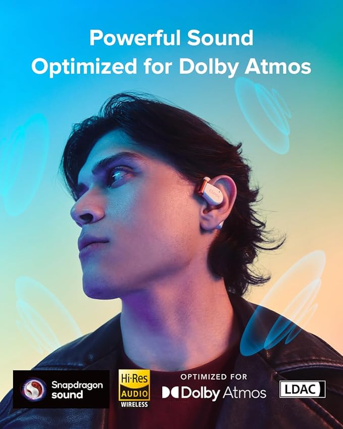 Cleer ARC 3 Gaming Earbuds - True Wireless Open Ear Headphones,Ultra-Low Latency,Snapdragon & Dolby Sound, Bluetooth 5.4, USB-C Dongle,50Hr Battery, Compatible with PS4, PS5, PC, Quest, Switch, White