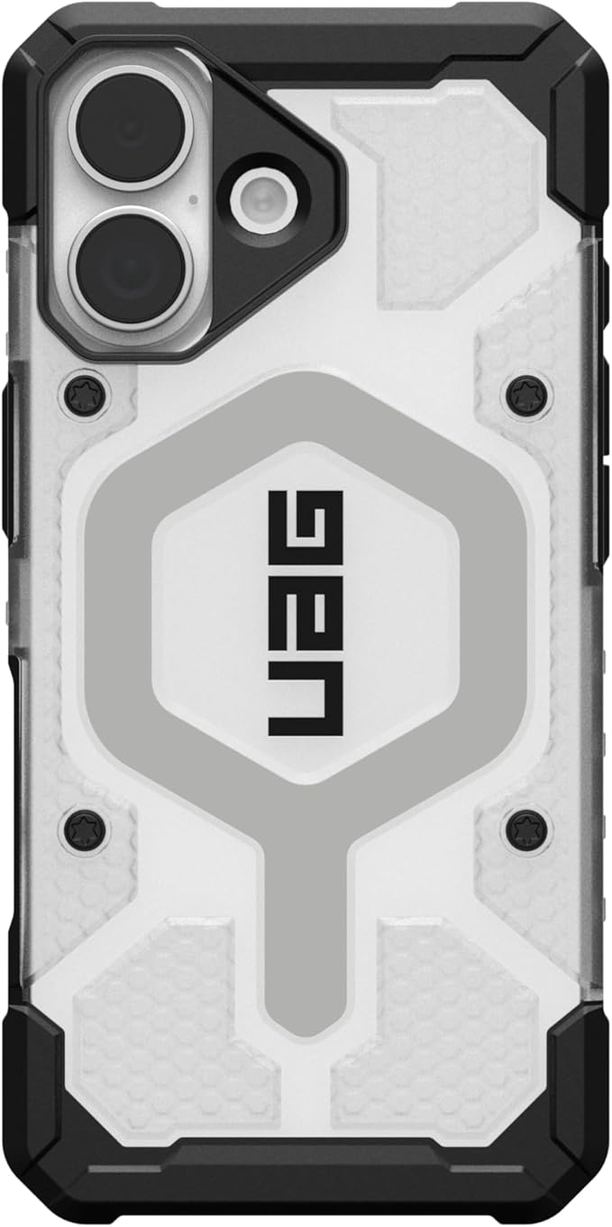 URBAN ARMOR GEAR UAG Designed for iPhone 17 Case Pathfinder Clear - Compatible with MagSafe Military Grade Protective Cover, Ice/Silver