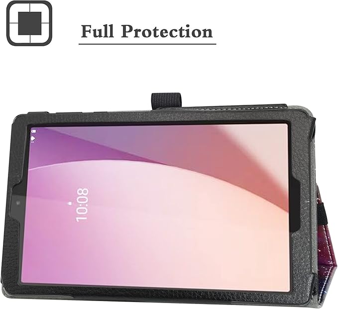 Bige for Lenovo Tab M8 4th Gen Case,PU Leather Folio 2-Folding Stand Cover for Lenovo Tab M8 (4th Gen) TB-300FU 8" Tablet(Only fit Lenovo TB-300FU),Galaxy