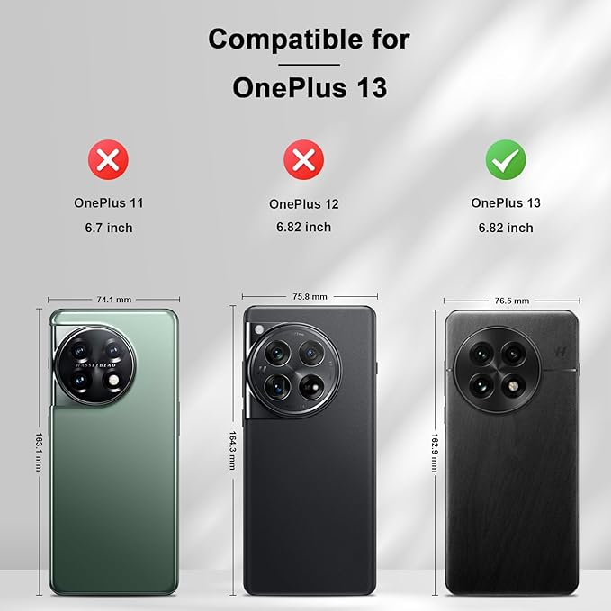 Jasonyu Flip Wallet Case for OnePlus 13 5G,Leather Magnetic Folio Cover with Card Holder,Kickstand - TPU Shockproof Durable Protective Phone Case,Black