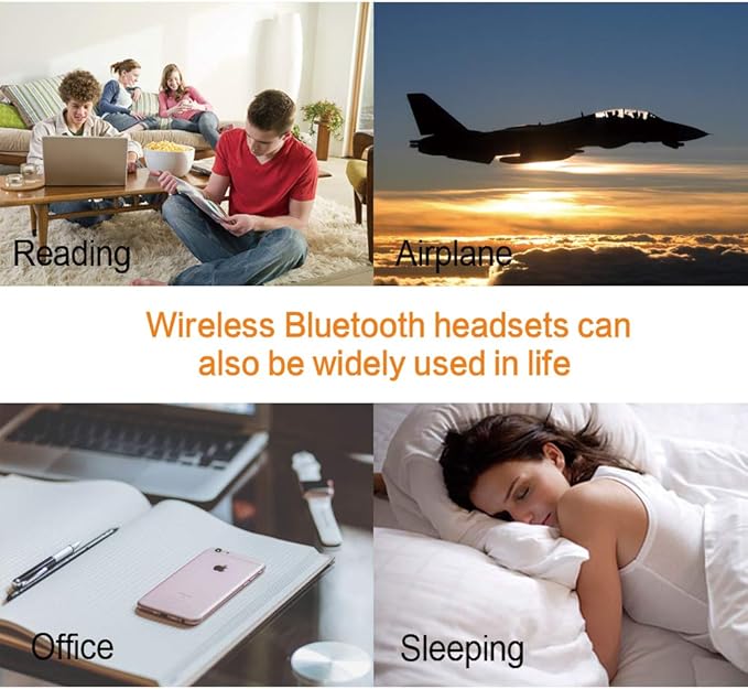 MAXROCK Sleep Earbuds, Ultra-Soft Comfortable Noise Isolating Earplugs Workout Headphones in-Ear Earphones w/Mic & Volume Control - Perfect for Side Sleeper Air Travel, Meditation & Insomnia(White)