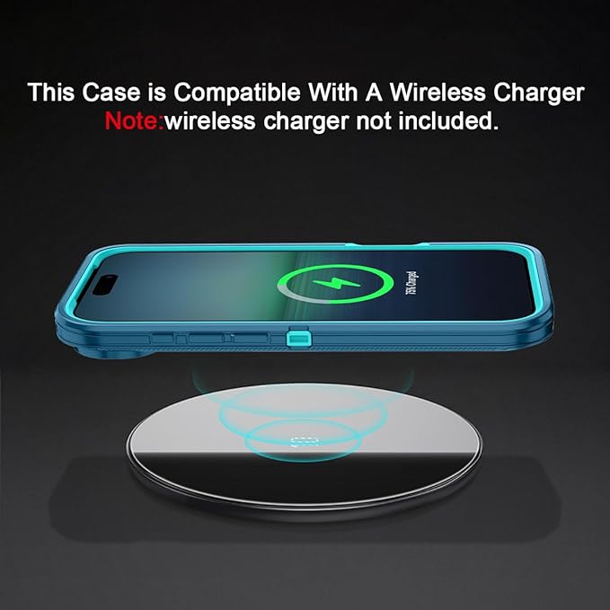 for iPhone Air Case/iPhone 17 Air Case Shockproof Dust/Drop Proof 3-Layer Full Body Protection [Without Screen Protector] Rugged Heavy Duty Cover for Apple iPhone Air 6.5" 2025,Turquoise