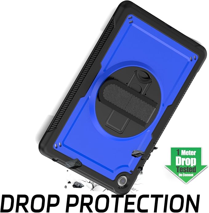 ZenRich Case for Samsung Galaxy Tab A9 Plus / A9+ 5G 11" 2023 (SM-X210/X216/X218),Heavy Duty Shockproof Protective Case with 360 Rotating Kickstand Hand & Shoulder Belt for Galaxy Tab A9 Plus 11 inch