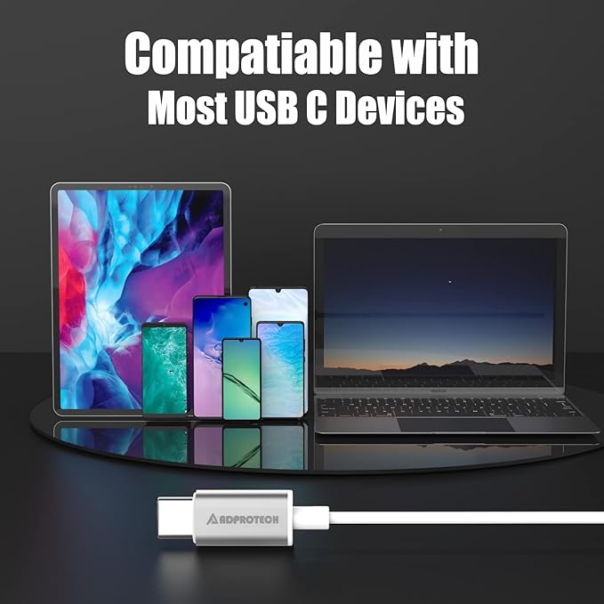 USB C Headphones, Type C Earbuds Magnetic Wired Earphones with Microphone and Volume Control Compatible with Google Pixel Xiaomi Samsung Oneplus Sony MacBook White