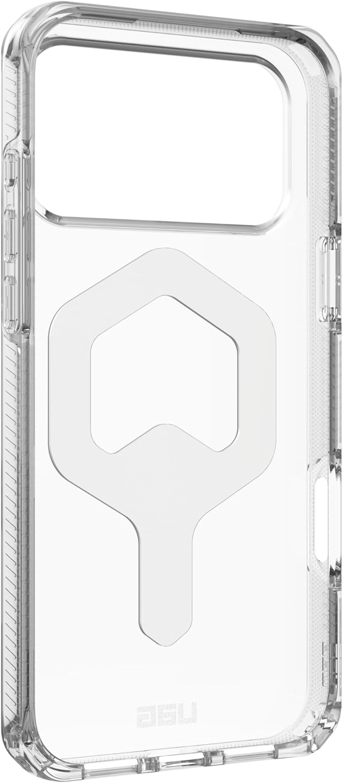 URBAN ARMOR GEAR UAG Designed for iPhone 17 Pro Max Case Plyo - Compatible with MagSafe Transparent Military Grade Protective Cover, Ice/Silver
