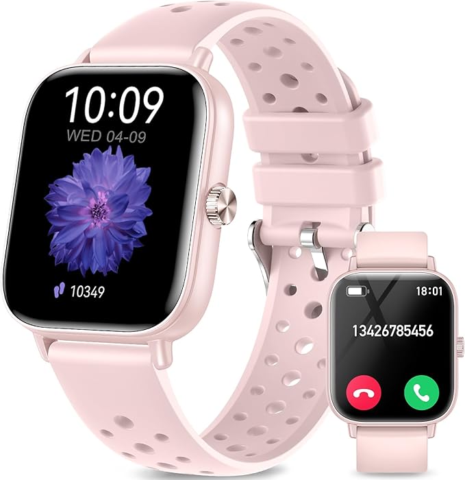 Smart Watches for Women(Answer/Make Calls), 1.83" Fitness Trackers with 24-Hour Heart Rate SpO2 Pedometer Sleep Monitor, 120+ Sport Mode, IP68 Waterproof Fitness Watch Compatible with iPhone&Android