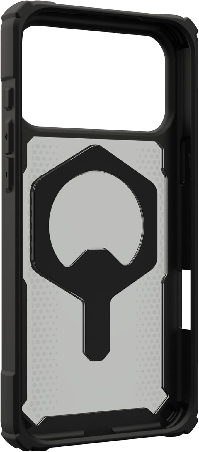 URBAN ARMOR GEAR UAG Designed for iPhone 17 Pro Max Case with Kickstand Plasma XTE - Compatible with MagSafe Transparent Military Grade Protective Cover, Black/Pop Orange