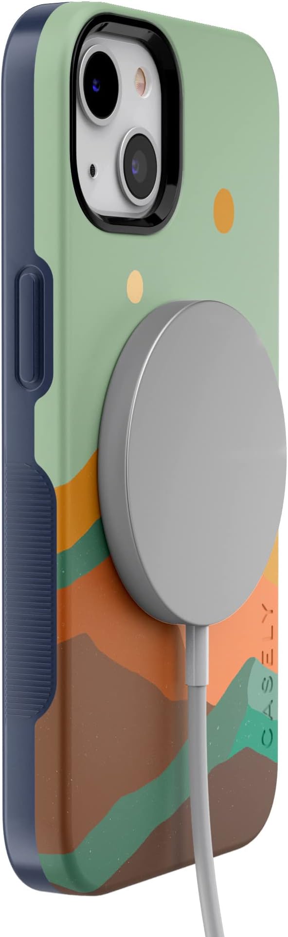 Casely iPhone 14 Case | Endless Peaks | Colorblock Mountain | Compatible with MagSafe | Bold Protective Design