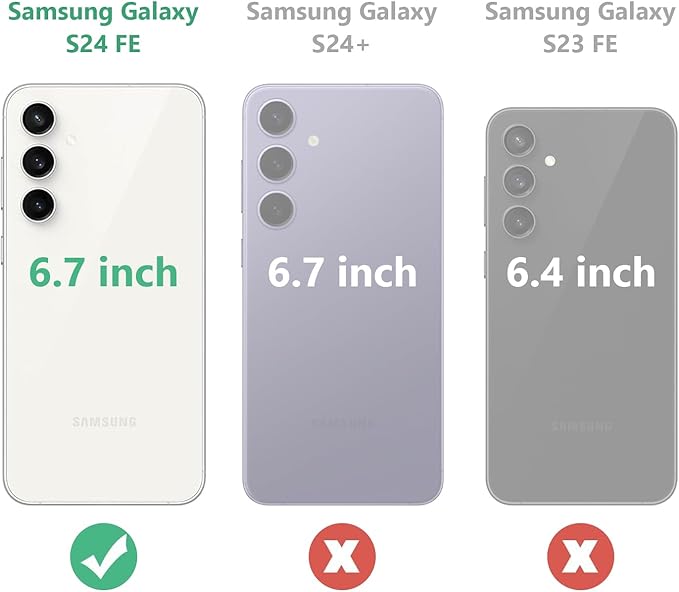 Compatible with Samsung Galaxy S24 Fe Case Checkered Pattern Military-Grade Drop Protection Non-Slip Sides Anti-Scratch Back Shockproof Lightweight Slim Case for Samsung Galaxy S24 Fe