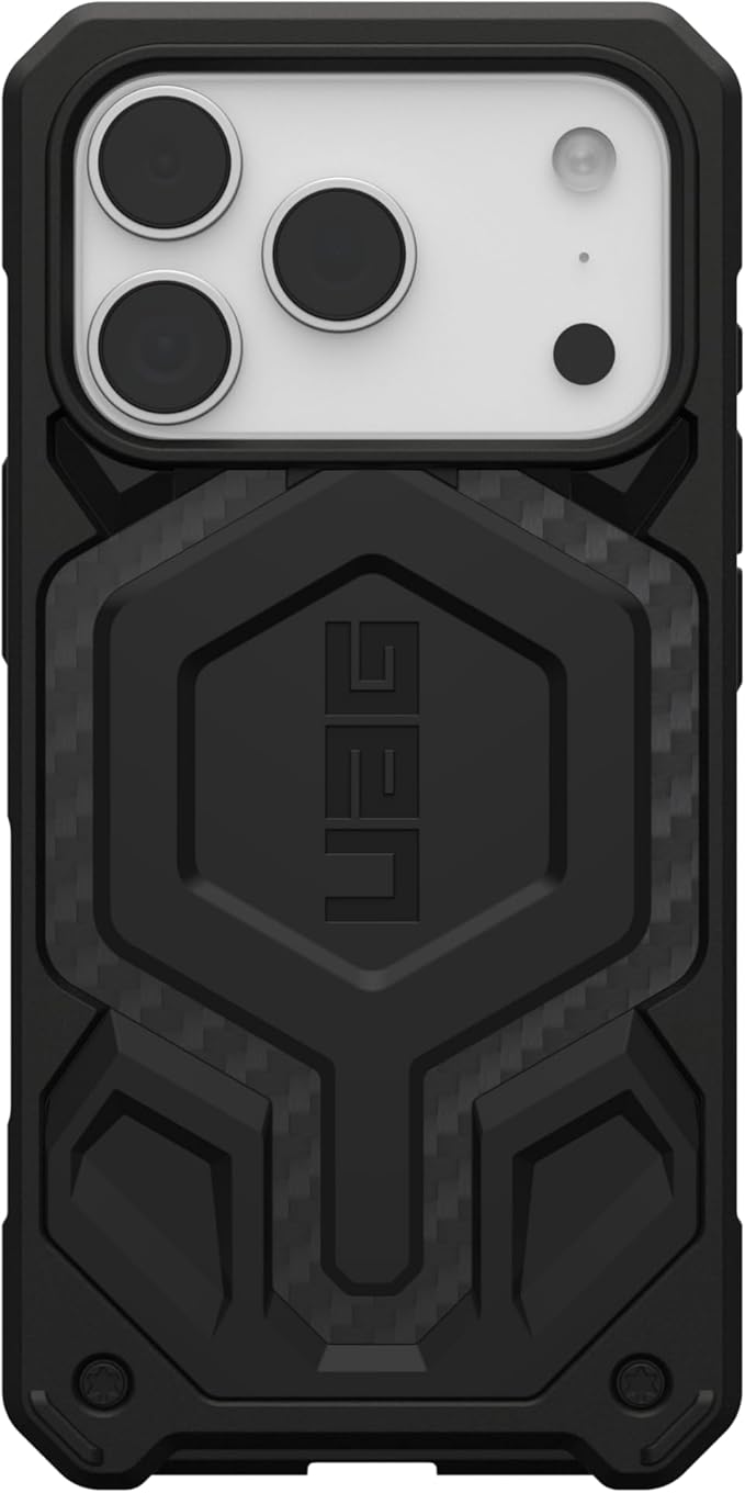 URBAN ARMOR GEAR UAG Designed for iPhone 17 Pro Case Monarch Pro - Compatible with MagSafe Military Grade Protective Cover, Carbon Fiber