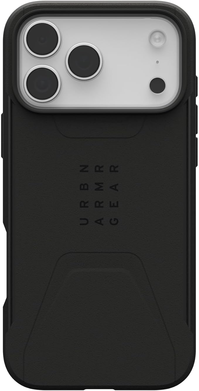 URBAN ARMOR GEAR UAG Designed for iPhone 17 Pro Max Case Civilian - Compatible with MagSafe Military Grade Protective Cover, Black