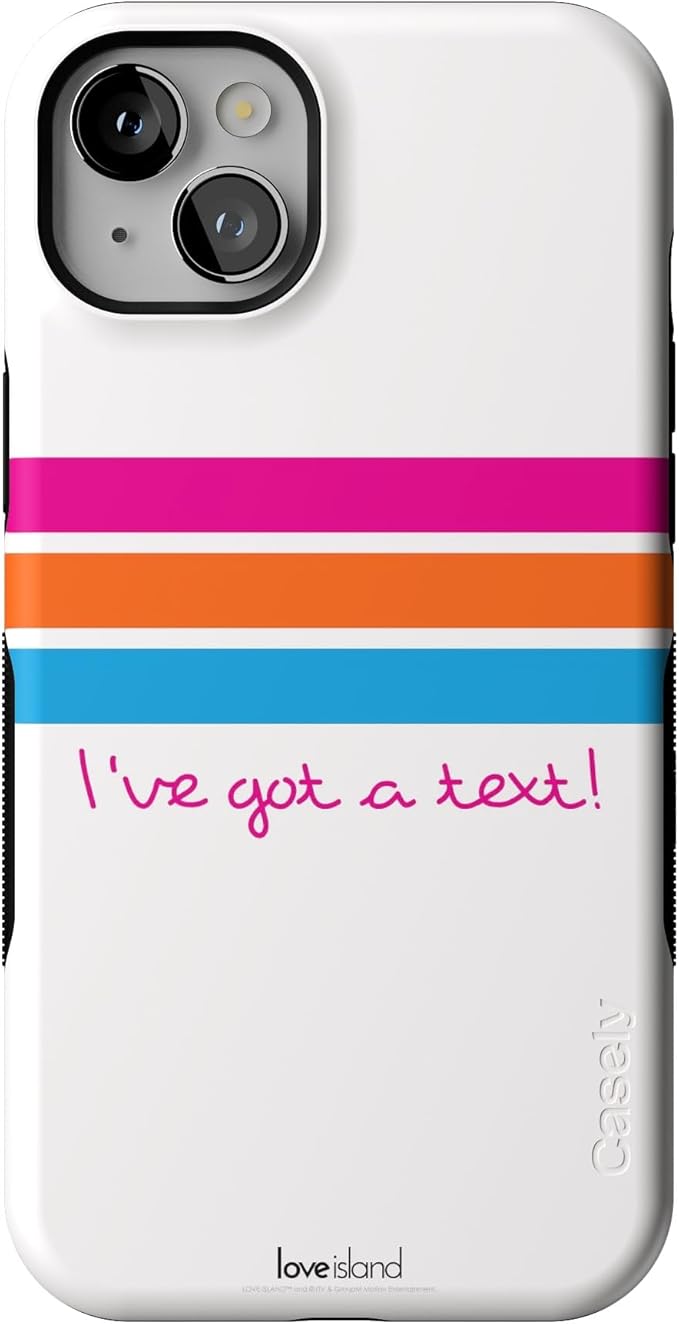 Casely iPhone 14 Case | Love Island | I've Got a Text! | Compatible with MagSafe | Bold Protective Design