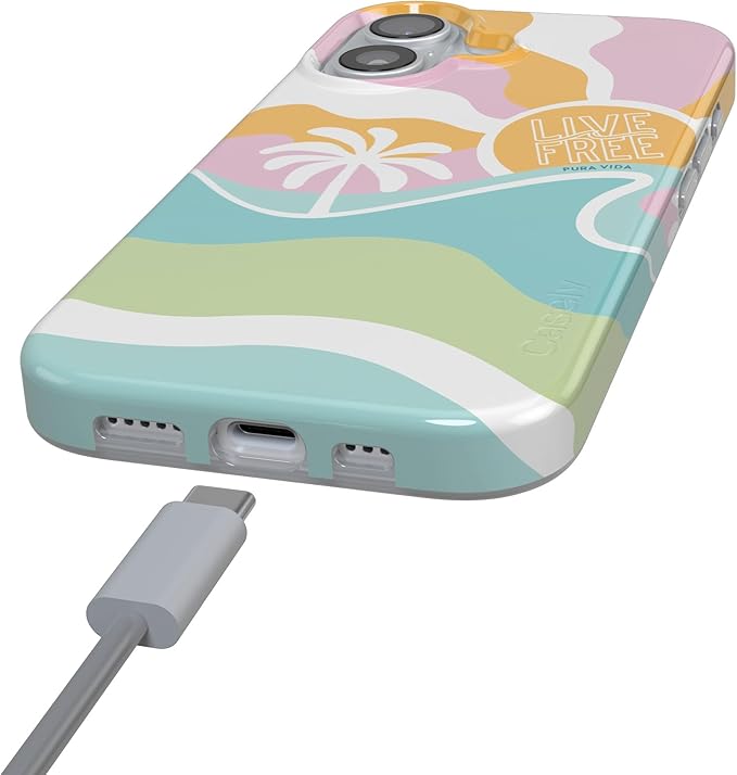 Casely iPhone 17 Case | Tropical Dreams | Pura Vida | Compatible with MagSafe | Classic Ultra Slim Design