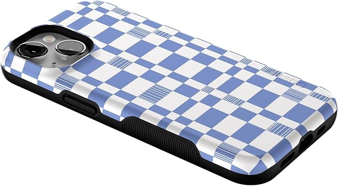 Casely iPhone 14 Case | Reality Check | Periwinkle | Compatible with MagSafe | Bold Protective Design